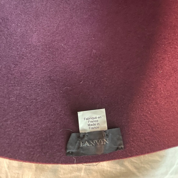 Purple Lanvin wool felt hat - Picture 2 of 5